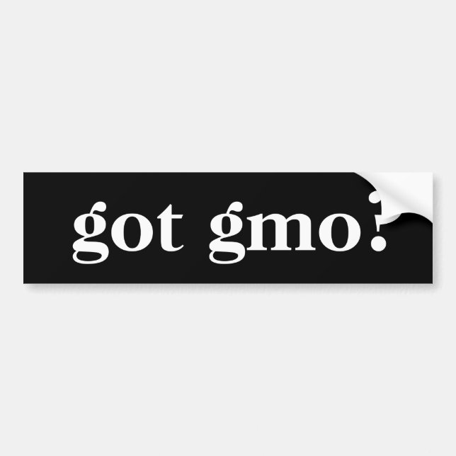 Adesivo Para Carro bumpersticker do gmo (Frente)