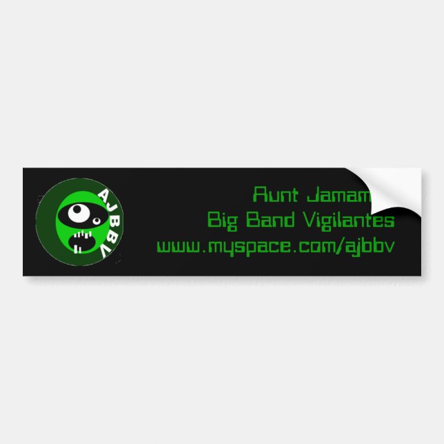 Adesivo Para Carro bumpersticker dos vigilantes do big band dos (Frente)