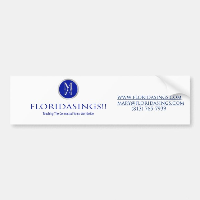 Adesivo Para Carro bumpersticker floridasing (Frente)
