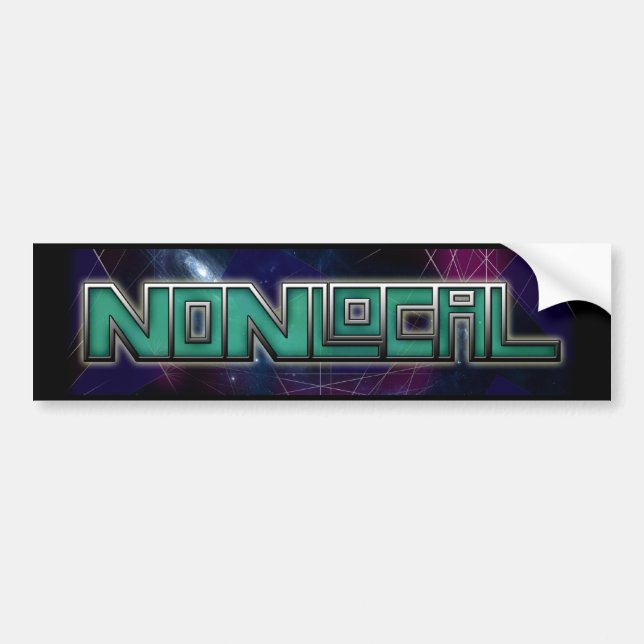 Adesivo Para Carro BumperSticker NonLocal (Frente)
