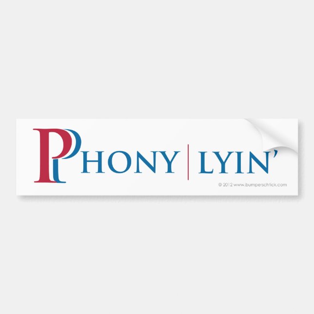 Adesivo Para Carro Bumpersticker satirical de Romney/Ryan (Frente)