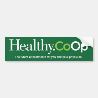 Adesivo Para Carro Bumpersticker verde de Healthy.Coop