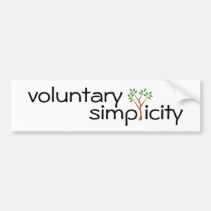 Adesivo Para Carro bumpersticker voluntário da simplicidade