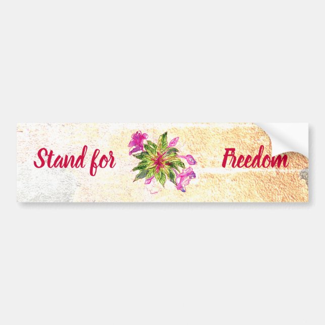 Adesivo Para Carro Buquê Stand for Freedom Balsam (Frente)