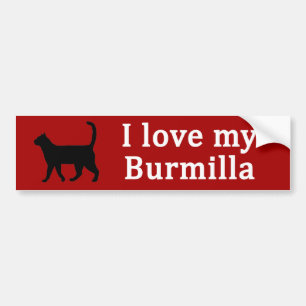 Adesivo Para Carro Burmilla Love