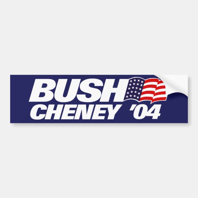 Adesivo Para Carro Bush Cheney '04 Bush 2004 (Frente)