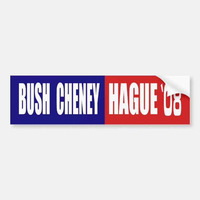 ADESIVO PARA CARRO BUSH CHENEY/HAIA 08 (Frente)