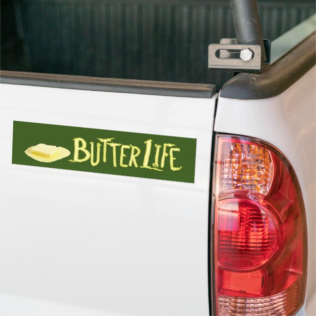 Adesivo Para Carro Butter Life Green BG (No caminhão)