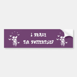 Adesivo Para Carro Butterflies Silhouter Bumper Sticker