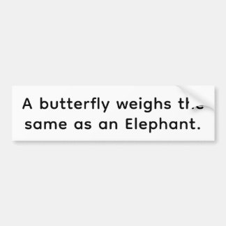 Adesivo Para Carro Butterfly Elephant Weigh Same Hankamer Artjunkhaus