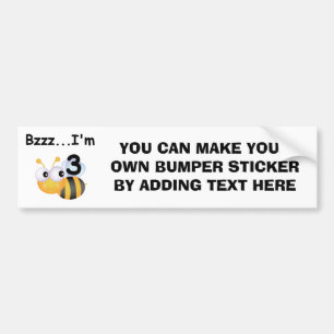 Adesivo Para Carro Buzz Bumblebee aniversário de 3 anos T-shirts e pr