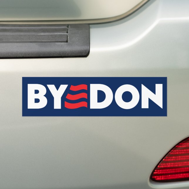 Adesivo Para Carro ByeDon 2024 Tchau Don Anti-Trump (No carro)