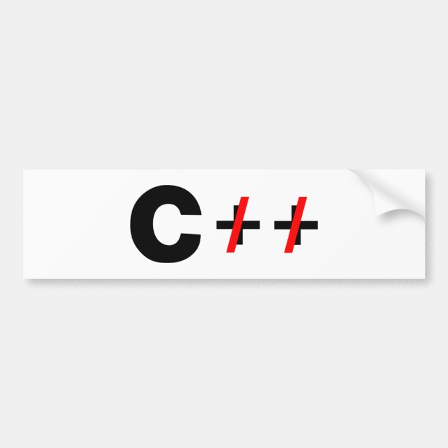 Adesivo Para Carro C, não C++ (Frente)