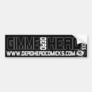 Adesivo Para Carro Cabeça de Gimme… Comicks do Deadhead!