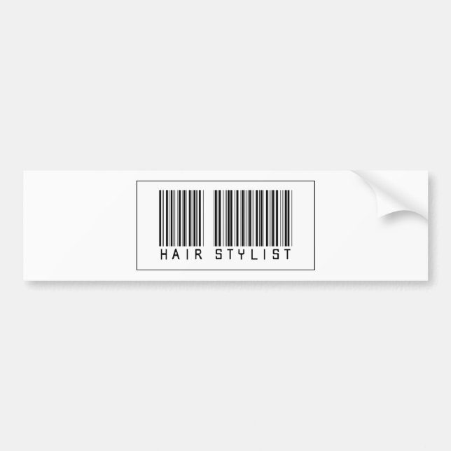 Adesivo Para Carro Cabeleireiro do código de barras (Frente)