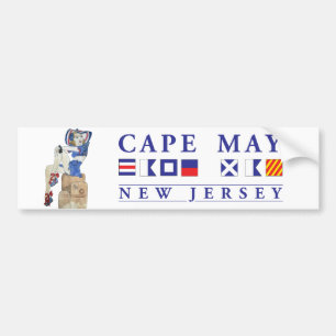 Adesivo Para Carro Cabo May New Jersey