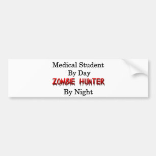 Adesivo Para Carro Caçador da estudante de Medicina/zombi