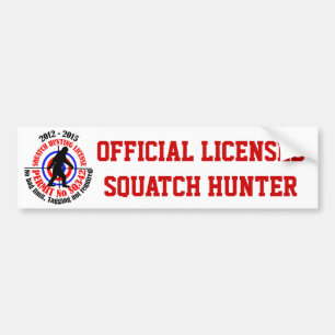 Adesivo Para Carro Caçador oficial do squatch