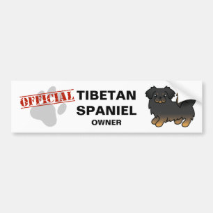 Adesivo Para Carro Cachorro de Cartoon Negro E Tibetano