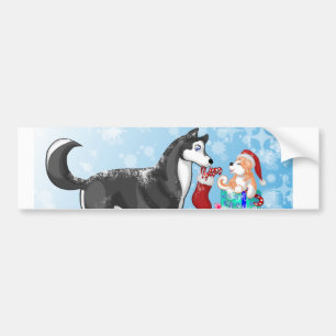 Adesivo Para Carro Cachorros de Natal!