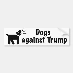 Adesivo Para Carro Cães contra Trump