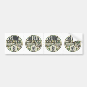 Adesivo Para Carro Cães de funcionamento militares da unidade K9