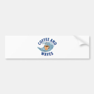 Adesivo Para Carro Café e Ondas