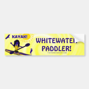 Adesivo Para Carro Caiaque de Whitewater! Roupa & tais