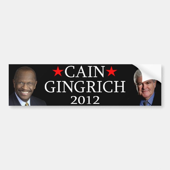 Adesivo Para Carro Cain/Gingrich (Frente)