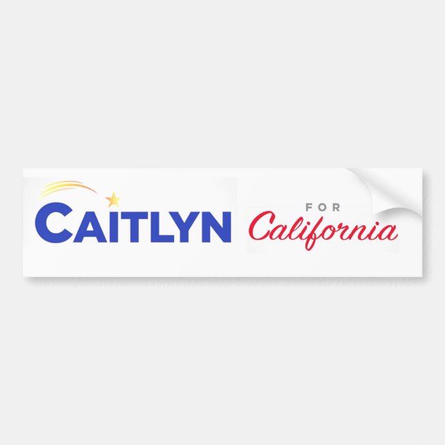 Adesivo Para Carro Caitlyn para a Califórnia (Frente)