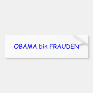 Adesivo Para Carro Caixa FRAUDEN de OBAMA