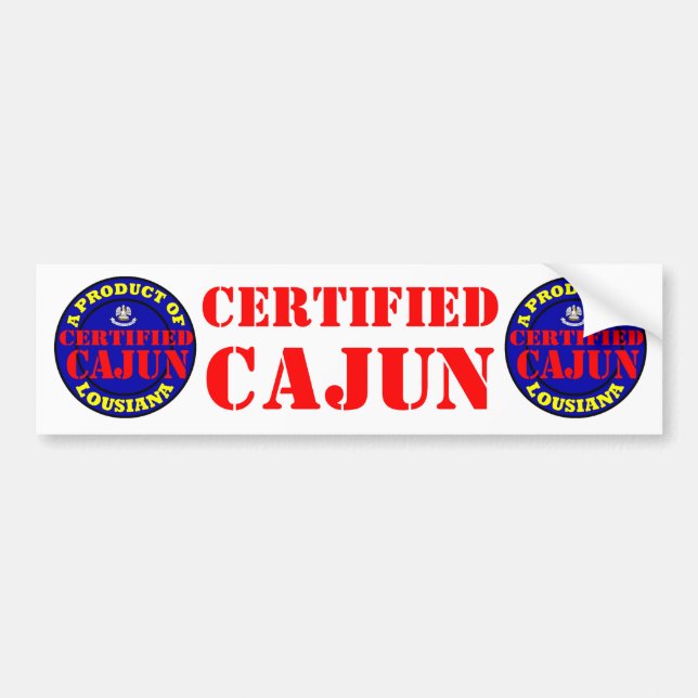 ADESIVO PARA CARRO CAJUN CERTIFICADO (Frente)