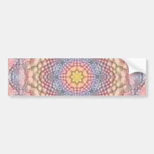 Adesivo Para Carro Caleidoscópio do Fractal do vintage das cores
