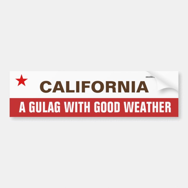 Adesivo Para Carro California A Gulag With Good Weather (Frente)