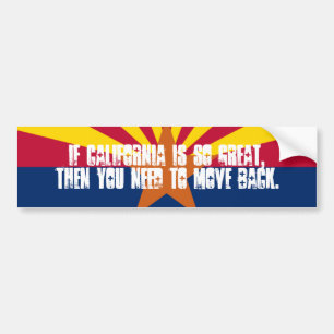 Adesivo Para Carro Califórnia não é arizona