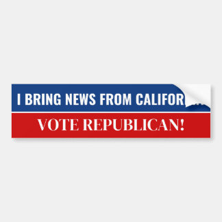 Adesivo Para Carro California Vote Republicano Bumper Sticker