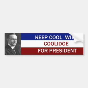 Adesivo Para Carro Calvin Coolide para o presidente