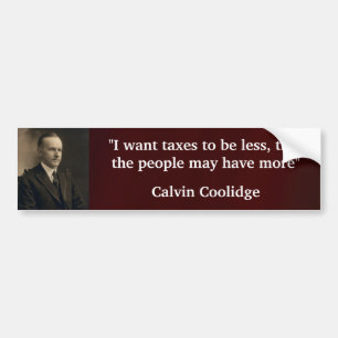 Adesivo Para Carro Calvin Coolidge