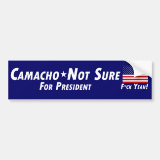 Adesivo Para Carro Camacho-Not Sure para o presidente