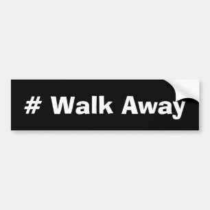 Adesivo Para Carro # caminhada ausente