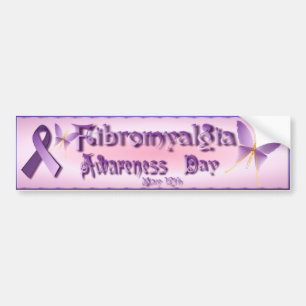 Adesivo Para Carro Camisas do dia da consciência da fibromialgia