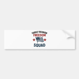 Adesivo Para Carro Camiseta de Reunião da Família Freedom Squad – Pat