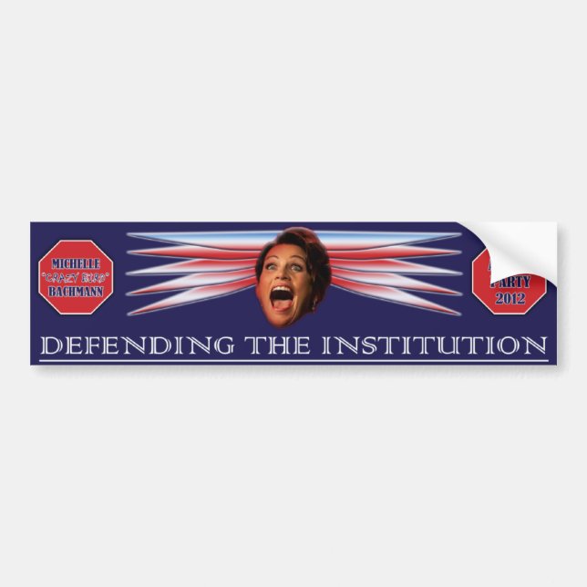 Adesivo Para Carro "Campanha de Bachmann 2012 do pássaro louco" de (Frente)