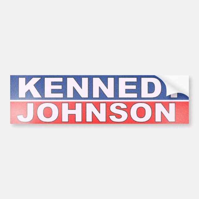 Adesivo Para Carro Campanha de Kennedy Johnson (Frente)