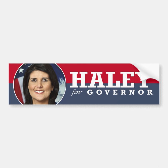 ADESIVO PARA CARRO CAMPANHA DE NIKKI HALEY (Frente)