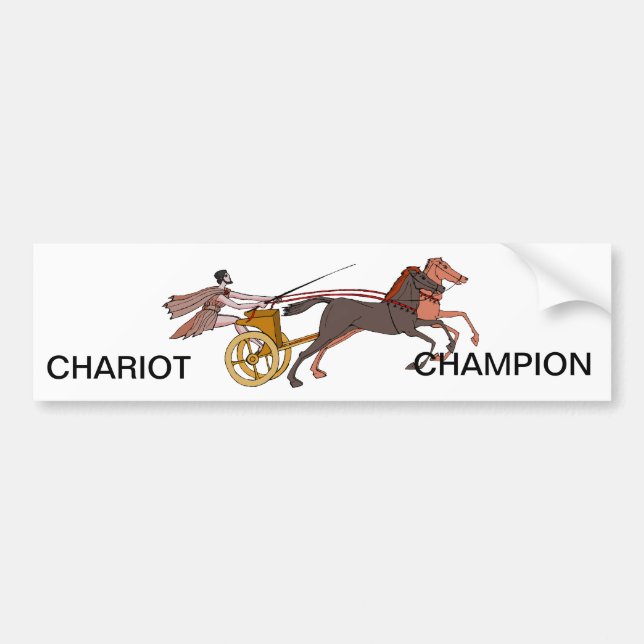 Adesivo Para Carro Campeão do Chariot (Frente)