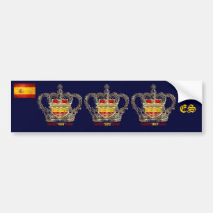 Adesivo Para Carro Campeões da espanha do euro de Europa 2012 reis