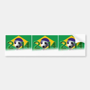 Adesivo Para Carro Campeonato 2014 do mundo do futebol