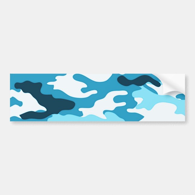 Adesivo Para Carro Camuflagem azul (Frente)