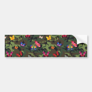Adesivo Para Carro camuflagem de borboletas